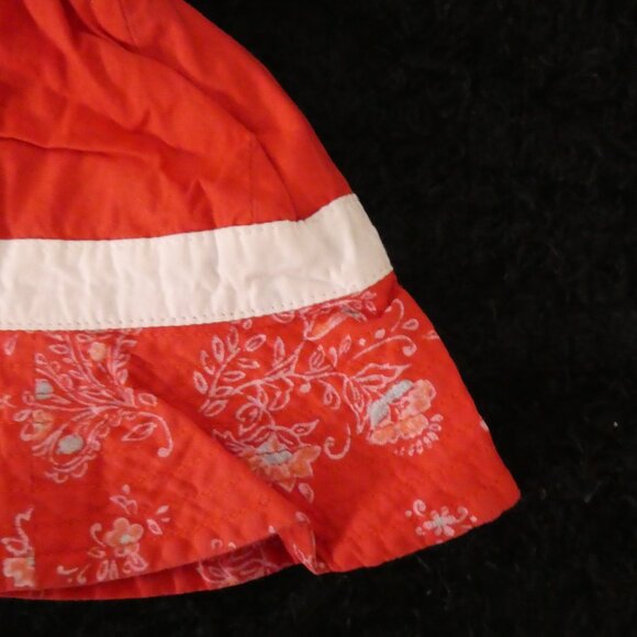BABY GAP | 6-12 months | Red Floral Bucket Hat with Bow - Picture 11 of 11